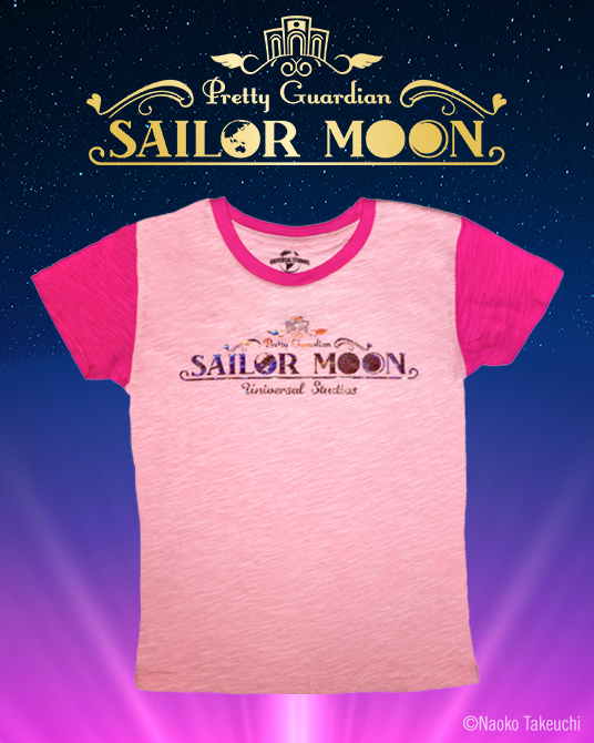 różowa koszulka z napisem Sailor Moon